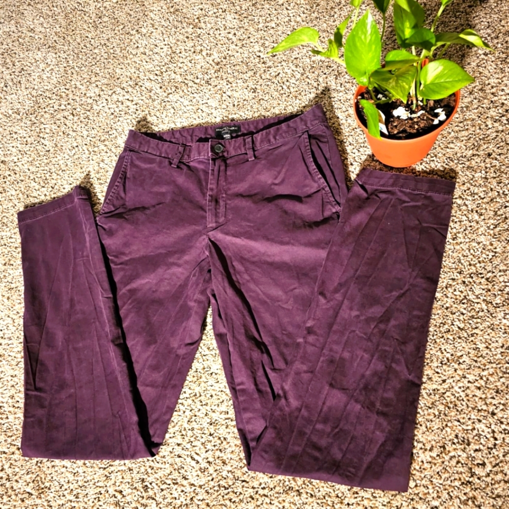 Banana Republic Skinny Fit Jeans Mens Size 32x36  Purple Denim Stretch